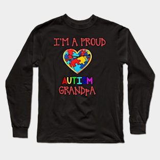 Proud Autism Grandpa Long Sleeve T-Shirt